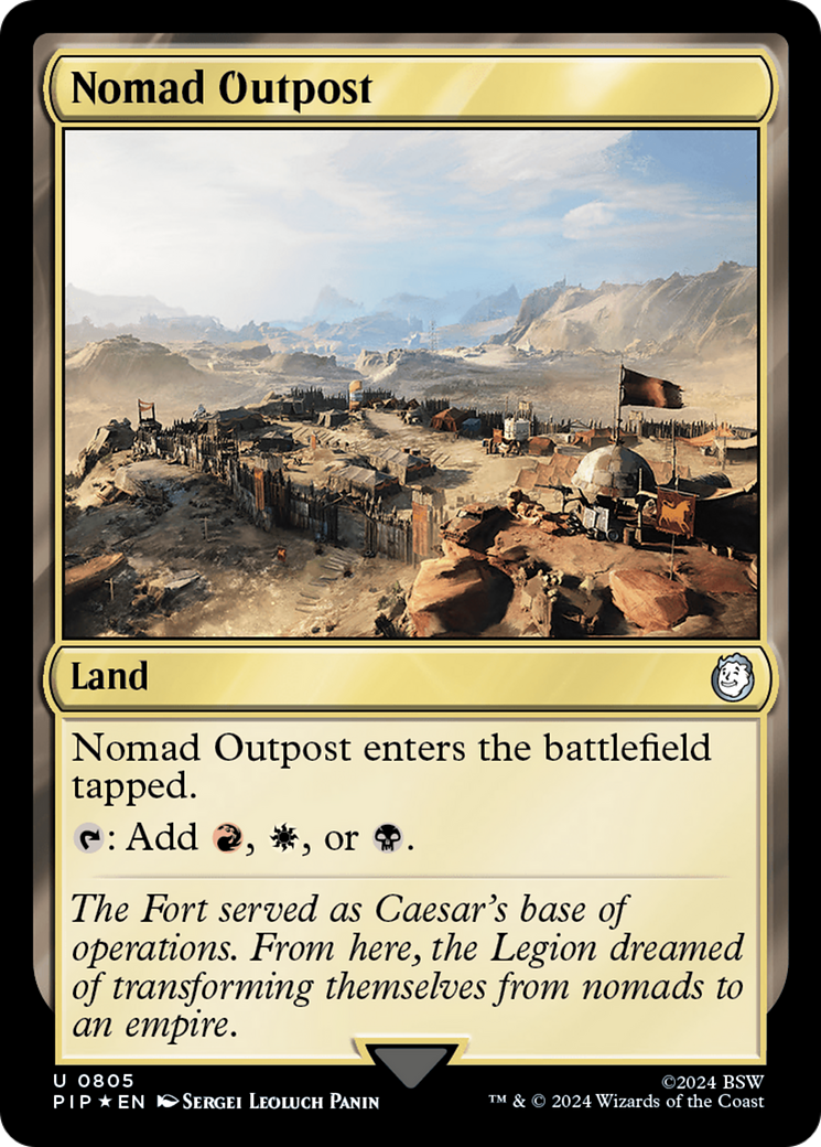 Nomad Outpost (Surge Foil) [Fallout] | Card Citadel