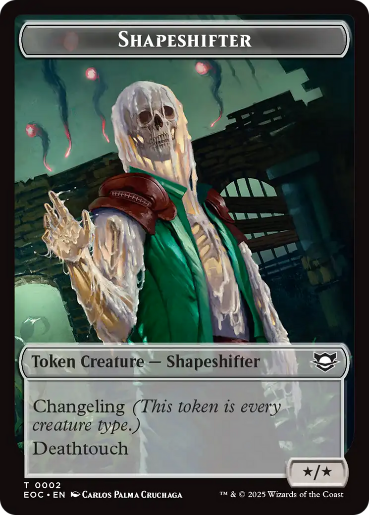 Shapeshifter // Golem (0013) Double-Sided Token [Edge of Eternities Commander Tokens] | Card Citadel
