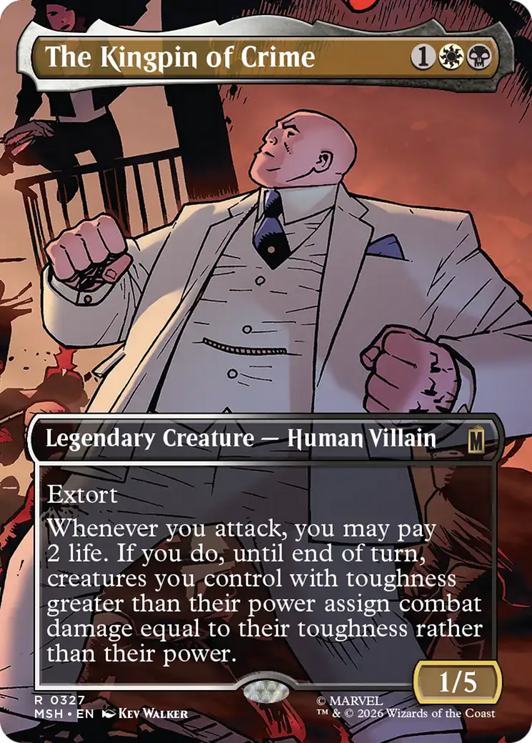 The Kingpin of Crime (Borderless) (0327) [Marvel Super Heroes] | Card Citadel