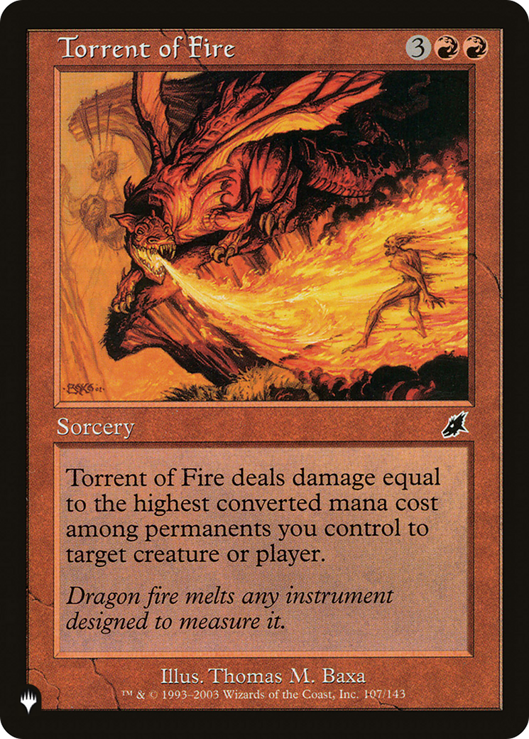 Torrent of Fire [The List Reprints] | Card Citadel