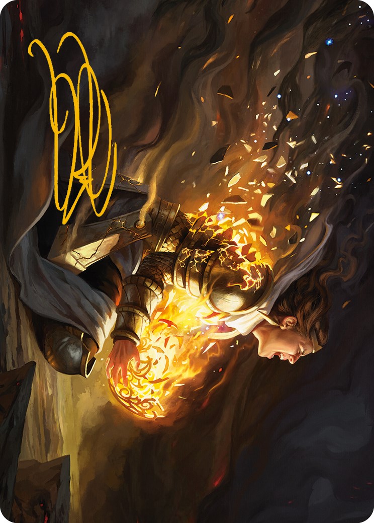 Vanish into Eternity Art Card (Gold-Stamped Signature) [Phyrexia: All Will Be One Art Series] | Card Citadel