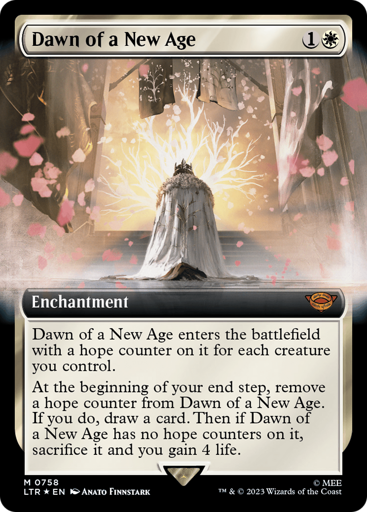 Dawn of a New Age (Extended Art) (Surge Foil) [The Lord of the Rings: Tales of Middle-Earth] | Card Citadel