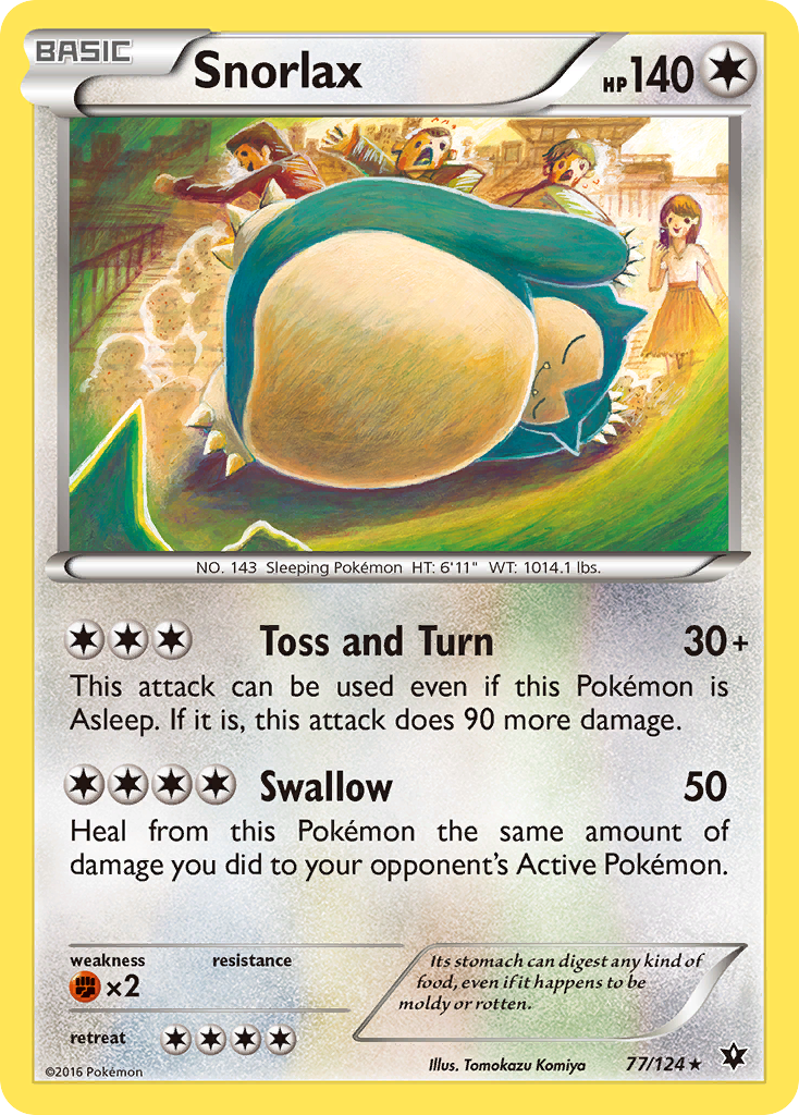 Snorlax (77/124) [XY: Fates Collide] | Card Citadel