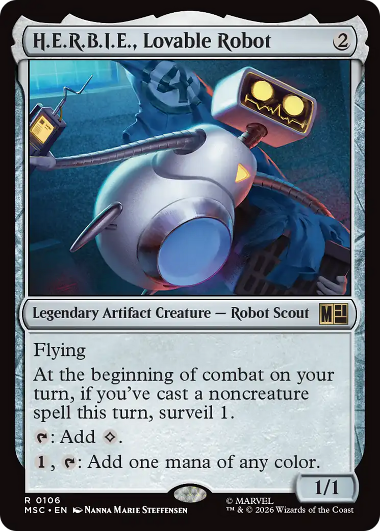H.E.R.B.I.E., Lovable Robot [Marvel Super Heroes Commander] | Card Citadel