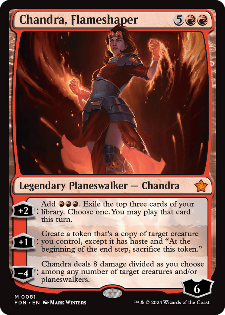 Chandra, Flameshaper [Foundations] | Card Citadel