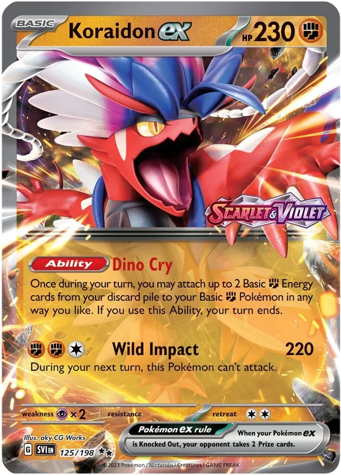 Koraidon ex (125/198) (Stamped) [Scarlet & Violet: Base Set] | Card Citadel
