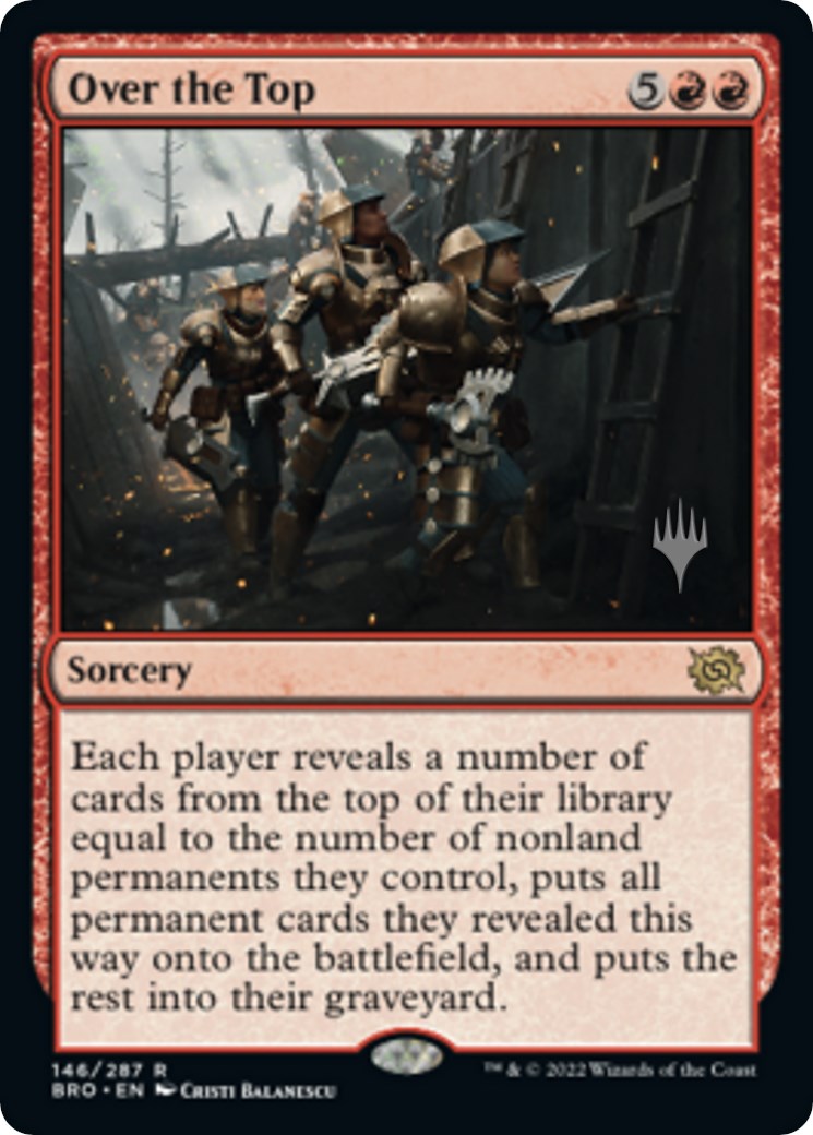 Over the Top (Promo Pack) [The Brothers' War Promos] | Card Citadel