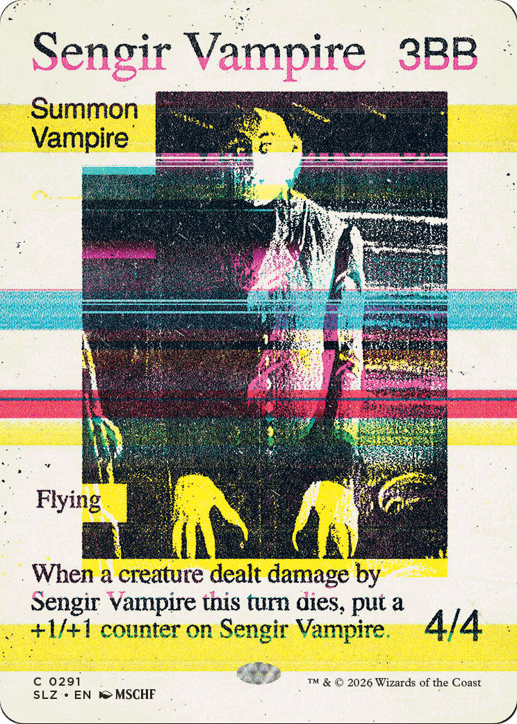 Sengir Vampire (0291) [Secret Lair x MSCHF: The Zeta Set] | Card Citadel
