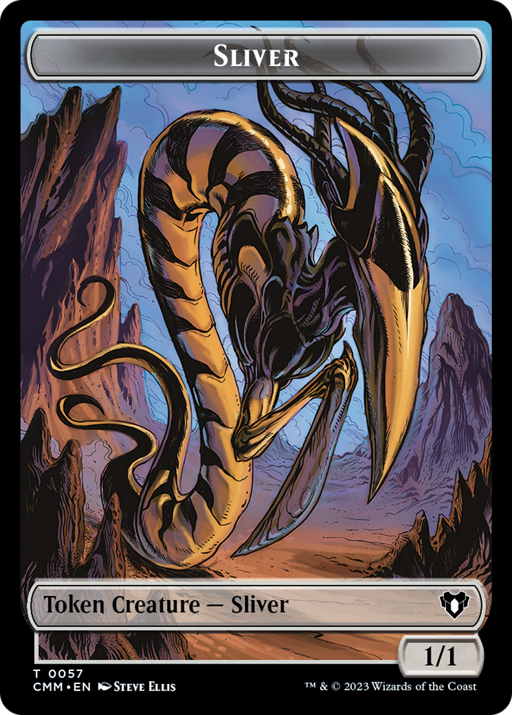 Sliver Army // Sliver Double-Sided Token [Commander Masters Tokens] | Card Citadel