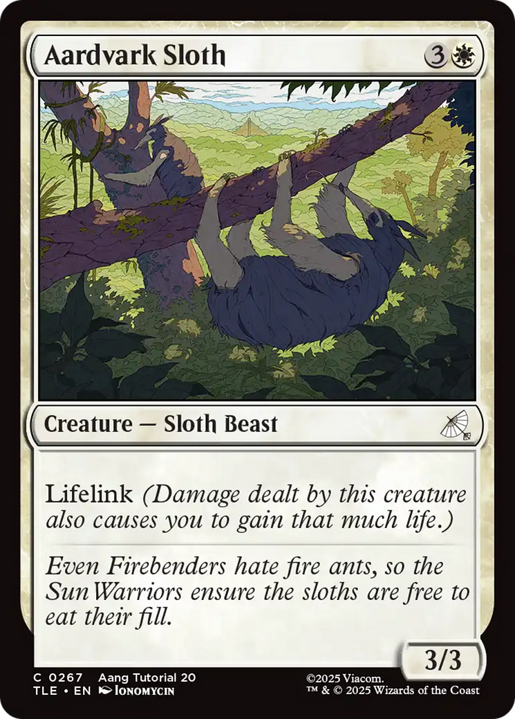 Aardvark Sloth (0267) [Avatar: The Last Airbender: Eternal-Legal] | Card Citadel