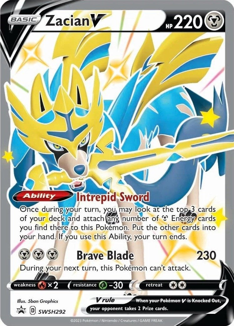 Zacian V (SWSH292) [Sword & Shield: Black Star Promos] | Card Citadel