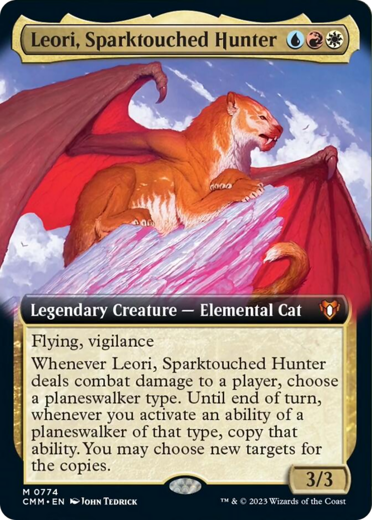 Leori, Sparktouched Hunter (Extended Art) [Commander Masters] | Card Citadel