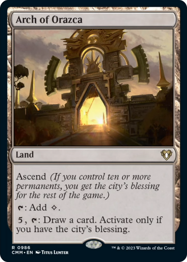 Arch of Orazca [Commander Masters] | Card Citadel
