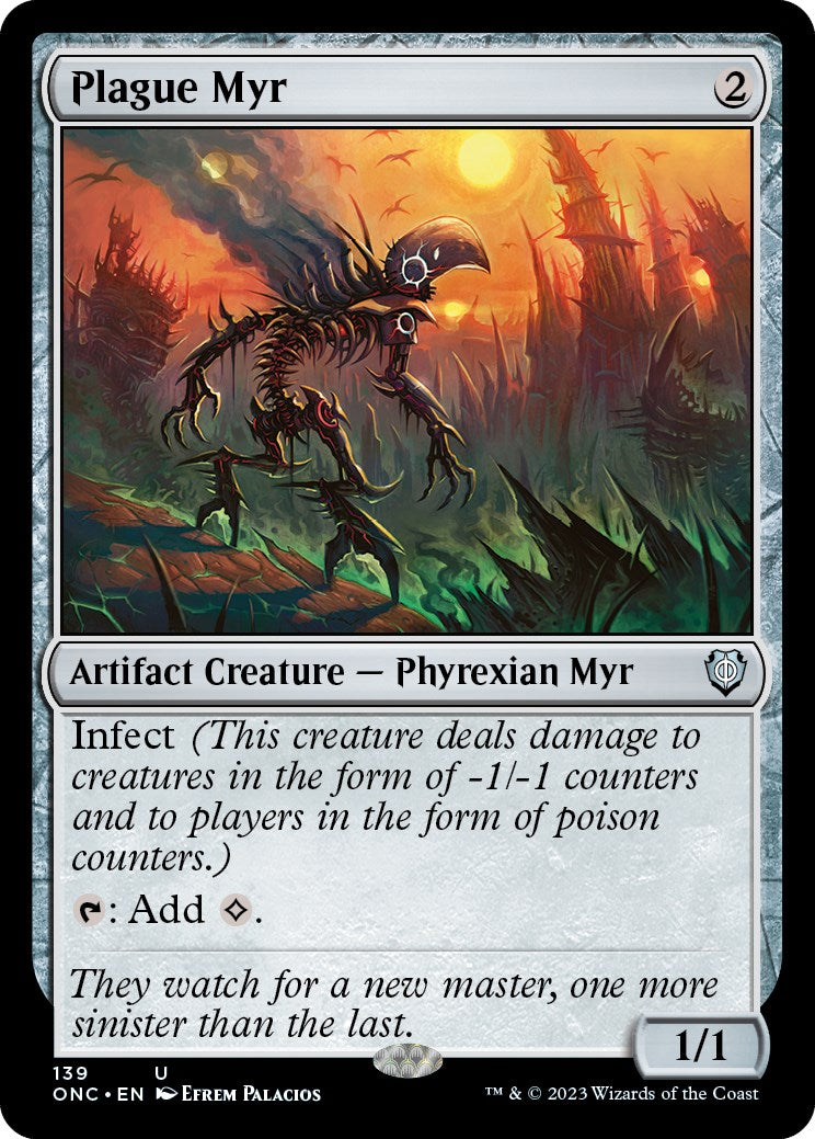 Plague Myr [Phyrexia: All Will Be One Commander] | Card Citadel