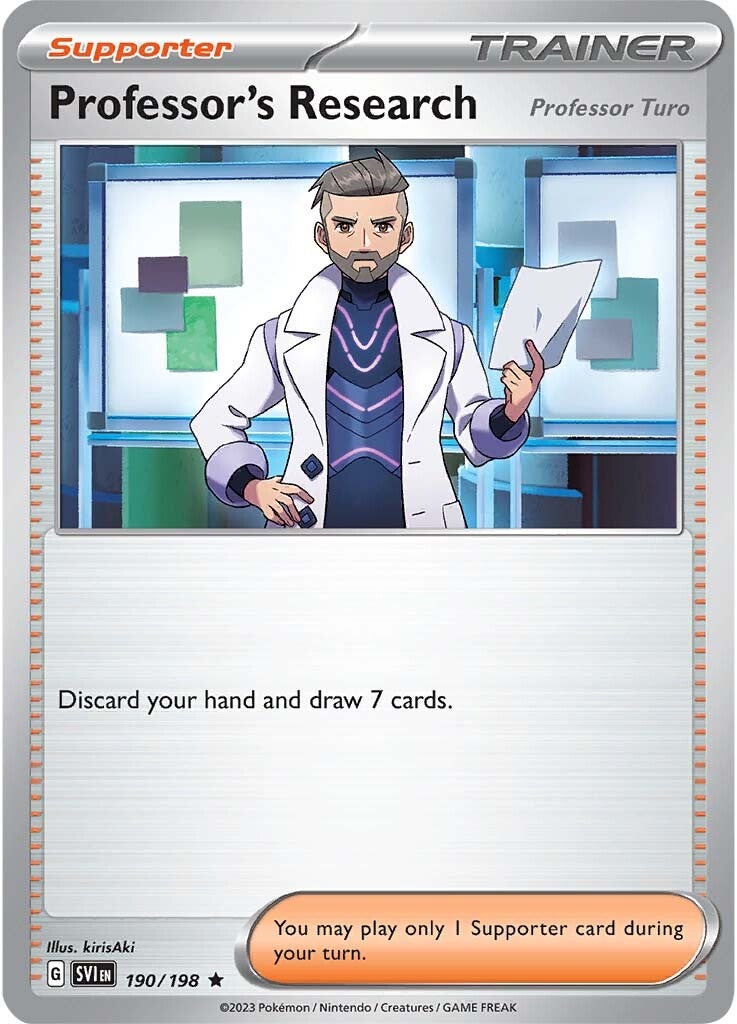 Professor's Research (Professor Turo) (190/198) [Scarlet & Violet: Base Set] | Card Citadel