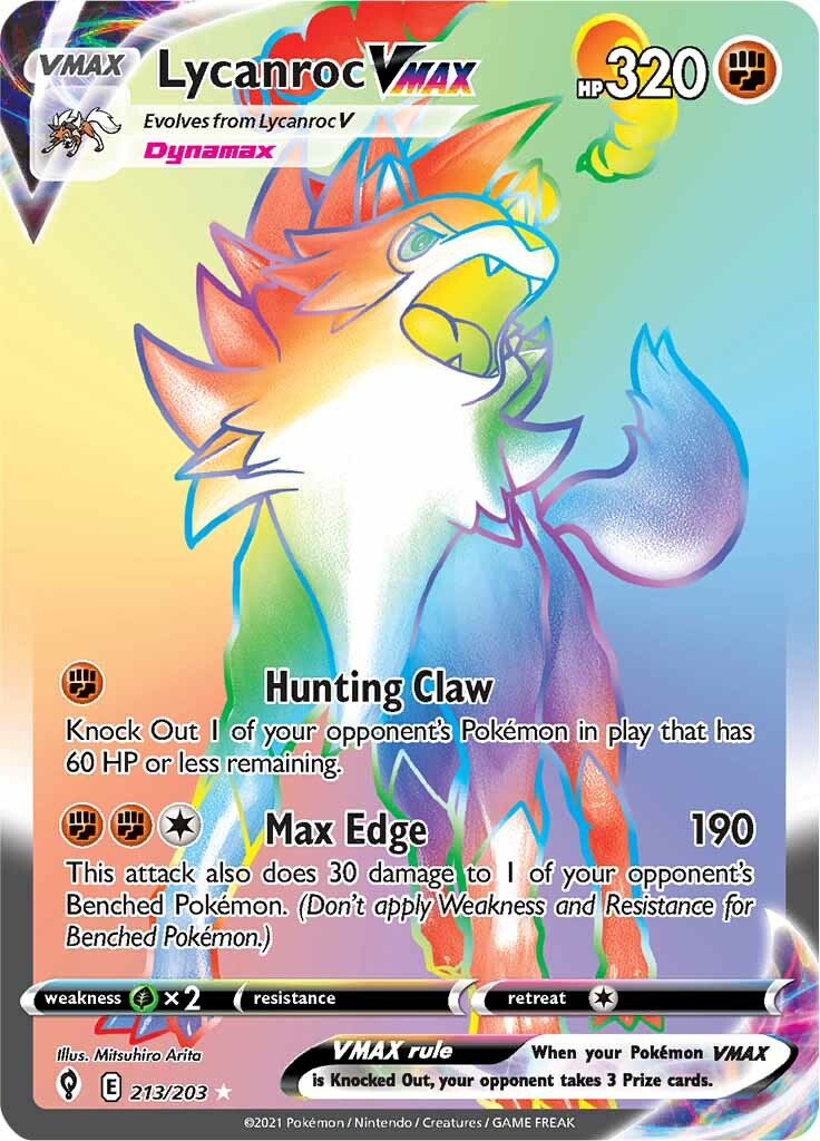 Lycanroc VMAX (213/203) [Sword & Shield: Evolving Skies] | Card Citadel