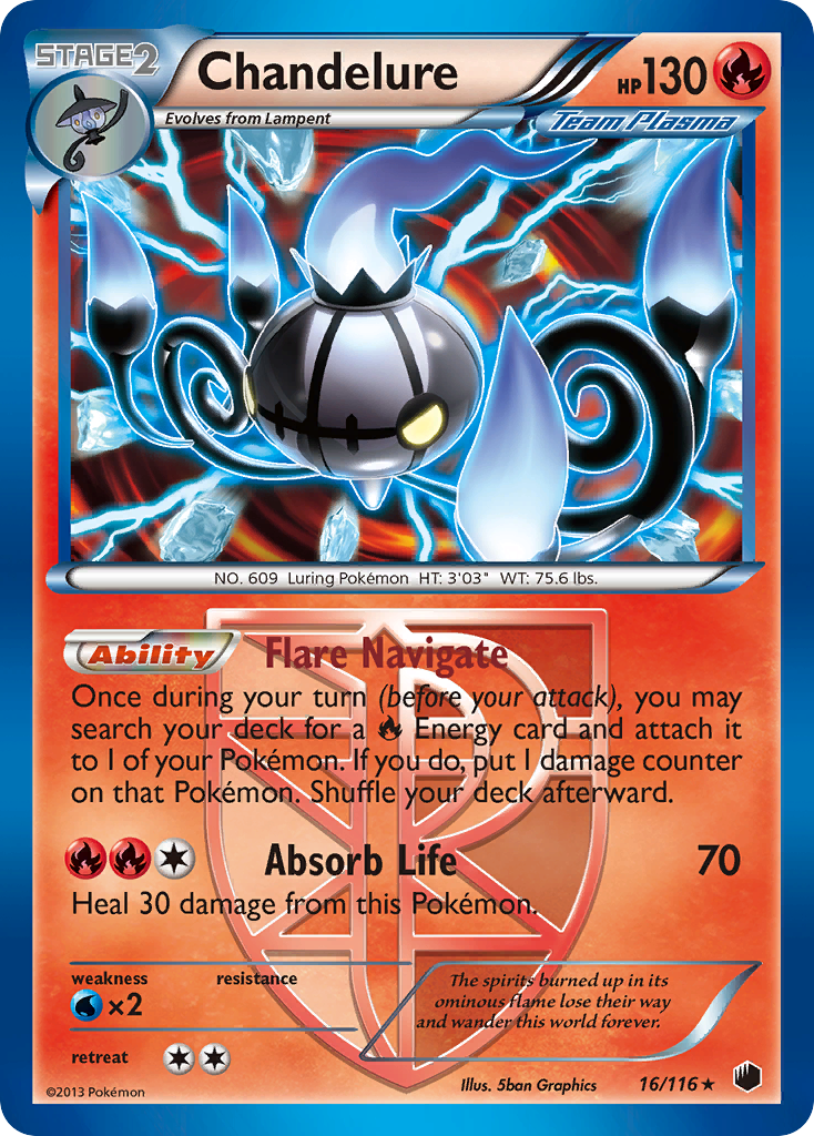 Chandelure (16/116) [Black & White: Plasma Freeze] | Card Citadel