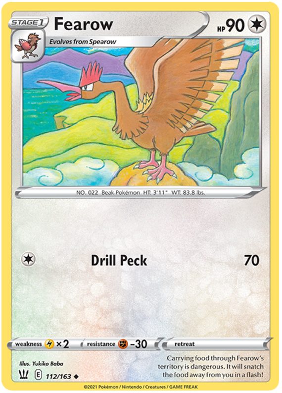 Fearow (112/163) [Sword & Shield: Battle Styles] | Card Citadel