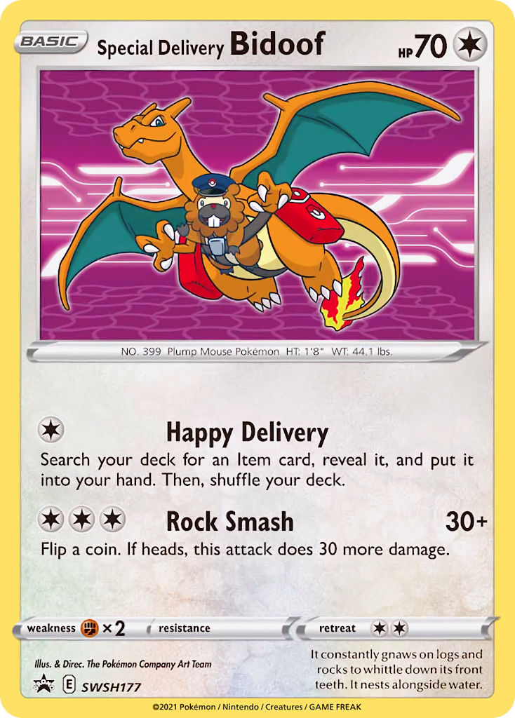 Special Delivery Bidoof (SWSH177) [Sword & Shield: Black Star Promos] | Card Citadel