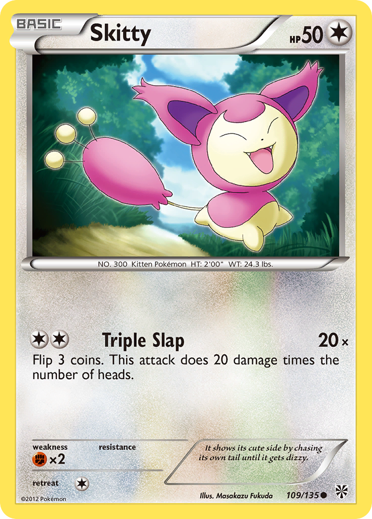 Skitty (109/135) [Black & White: Plasma Storm] | Card Citadel