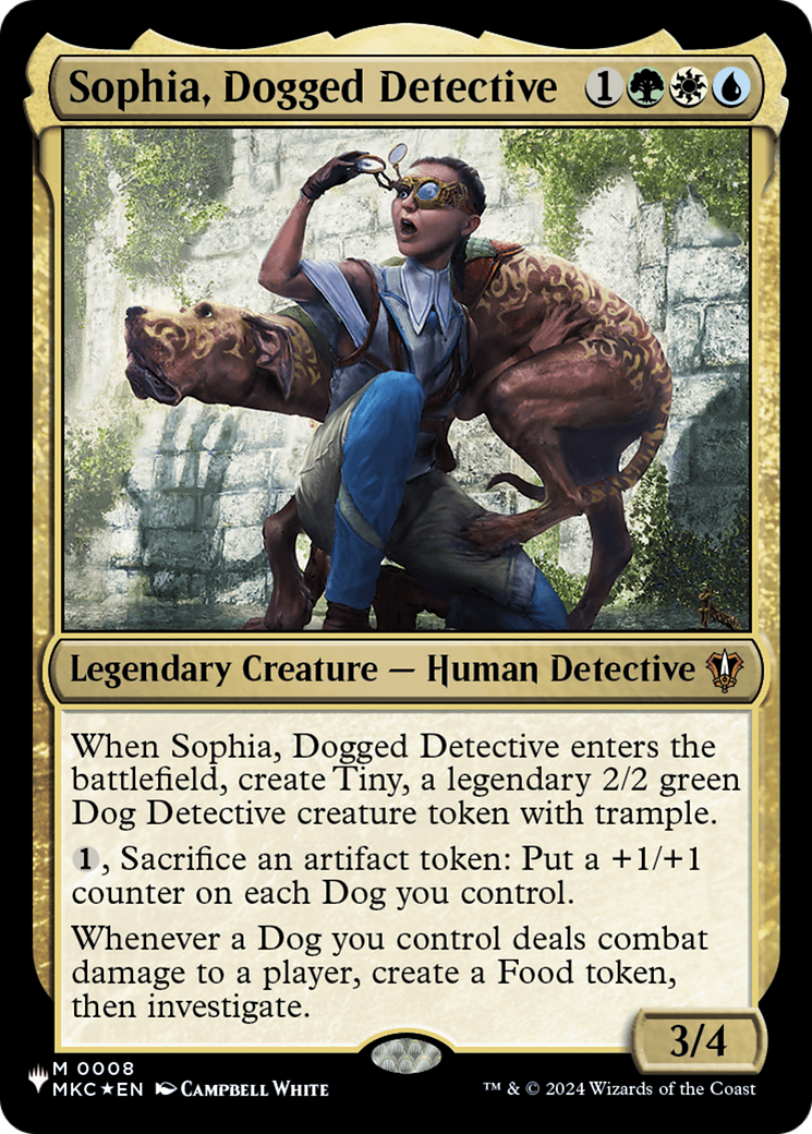 Sophia, Dogged Detective (MKC) [The List] | Card Citadel