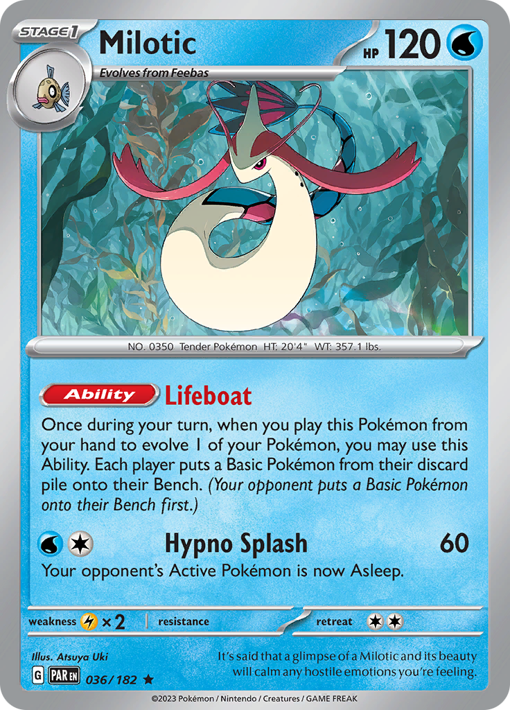 Milotic (036/182) [Scarlet & Violet: Paradox Rift] | Card Citadel