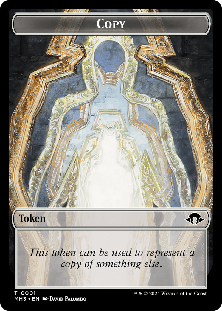 Shapeshifter (0004) (Ripple Foil) // Copy Double-Sided Token [Modern Horizons 3 Commander Tokens] | Card Citadel