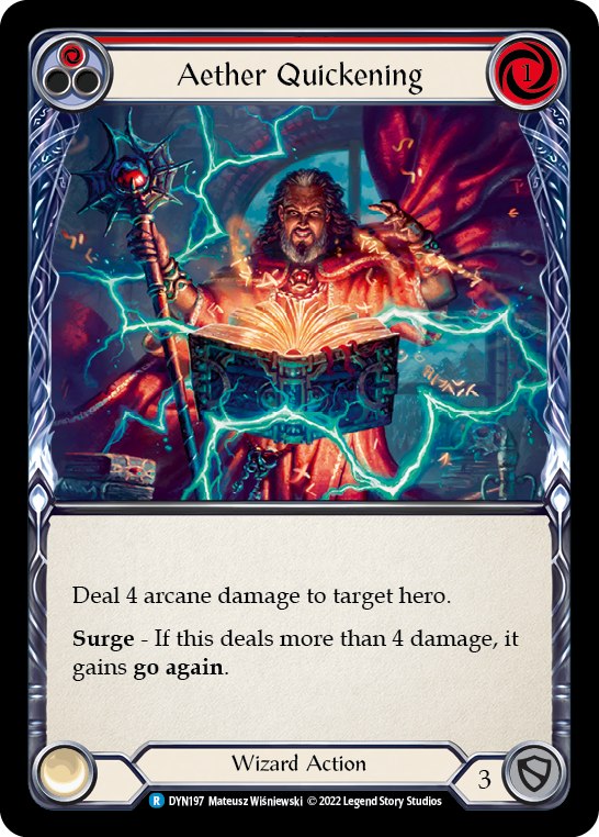 Aether Quickening (Red) [DYN197] (Dynasty) | Card Citadel