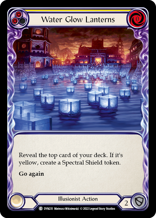 Water Glow Lanterns (Yellow) [DYN231] (Dynasty) | Card Citadel