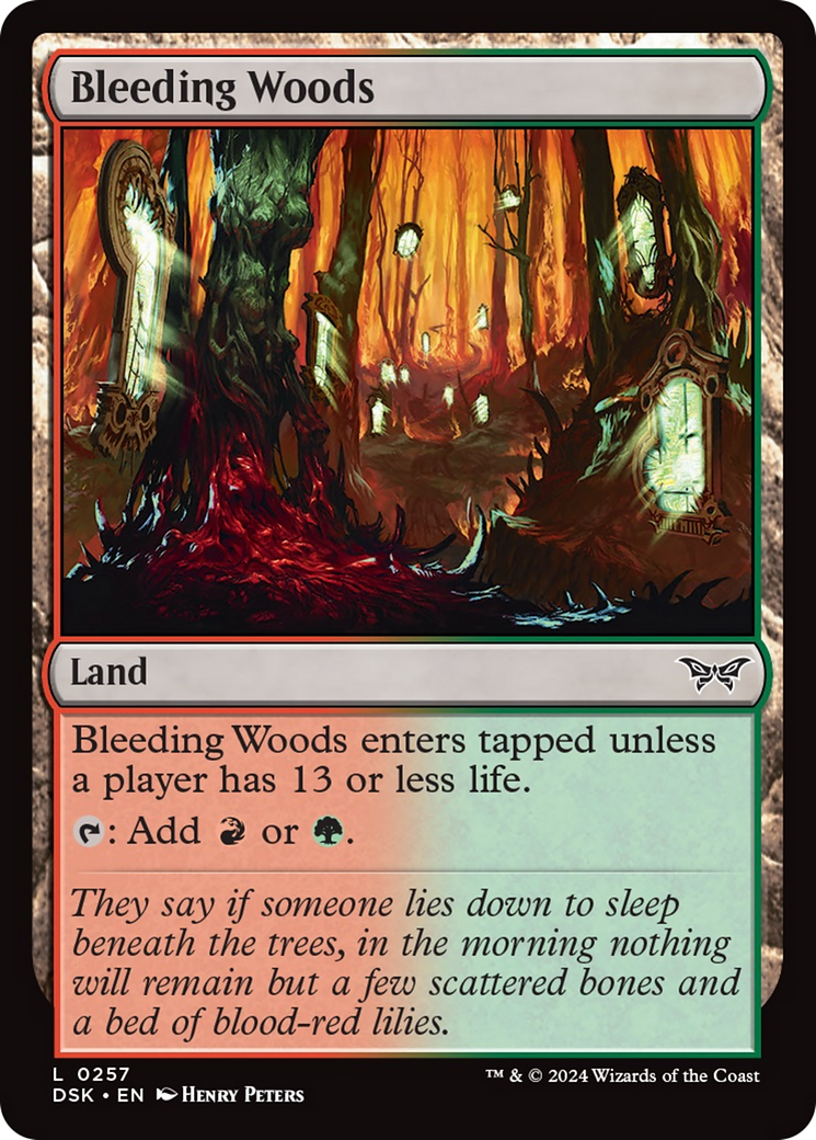 Bleeding Woods [Duskmourn: House of Horror] | Card Citadel