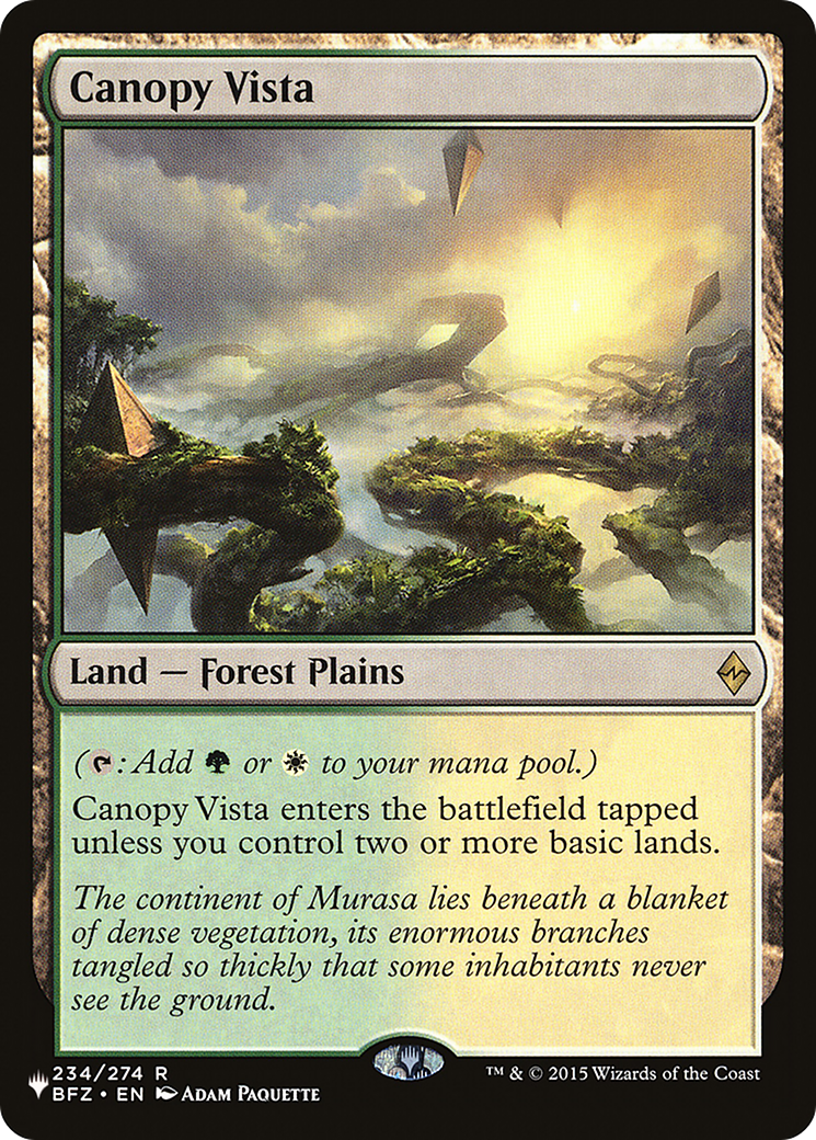 Canopy Vista (LCC) [The List] | Card Citadel