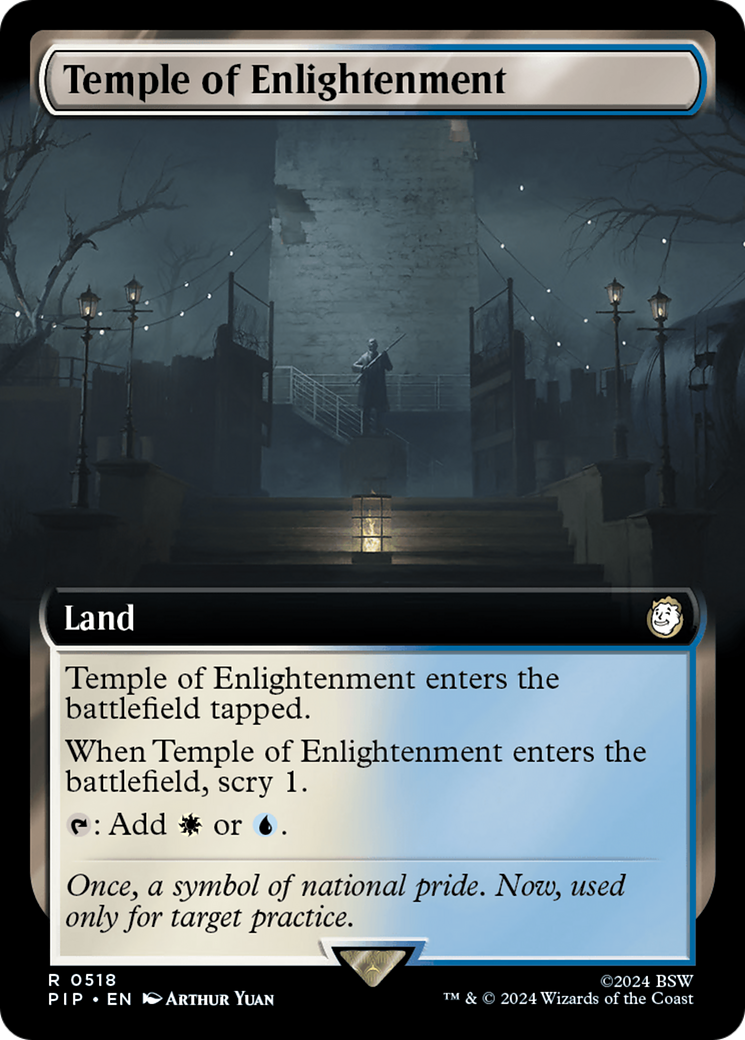 Temple of Enlightenment (Extended Art) [Fallout] | Card Citadel