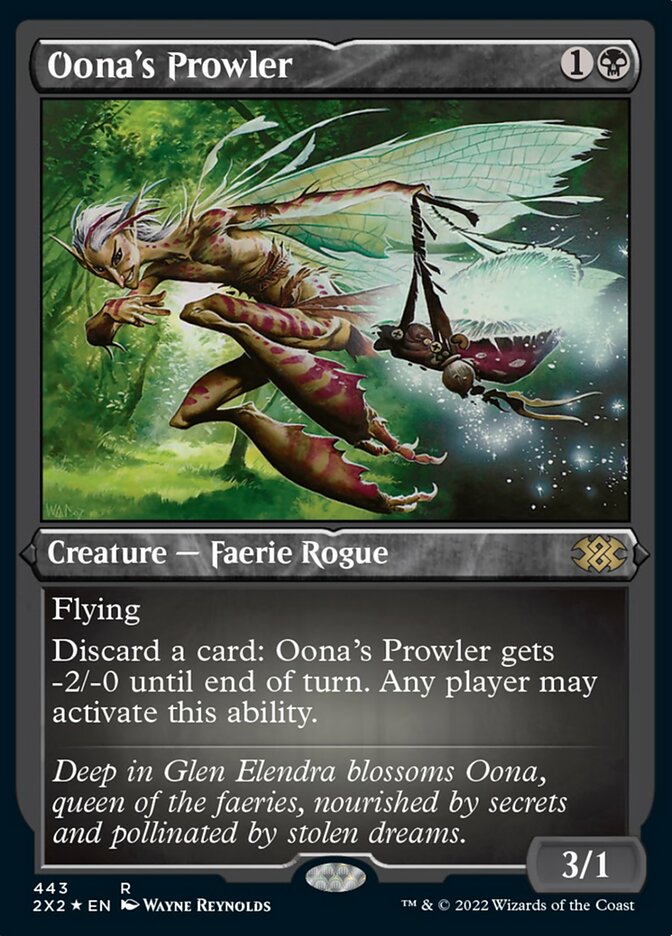 Oona's Prowler (Foil Etched) [Double Masters 2022] | Card Citadel