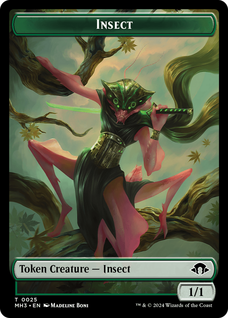 Eldrazi Spawn // Insect (0025) Double-Sided Token [Modern Horizons 3 Tokens] | Card Citadel