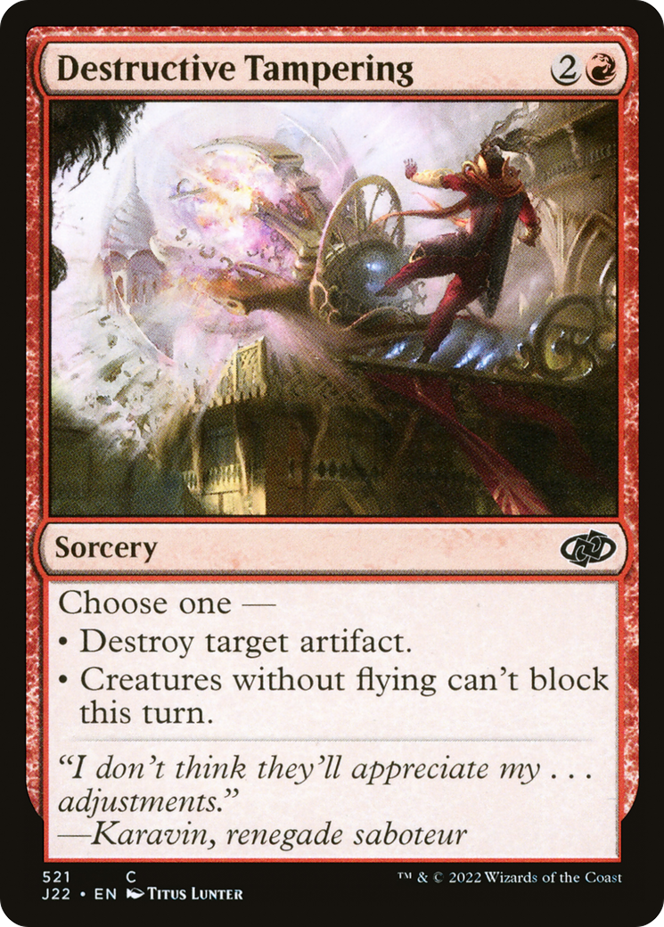 Destructive Tampering [Jumpstart 2022] | Card Citadel