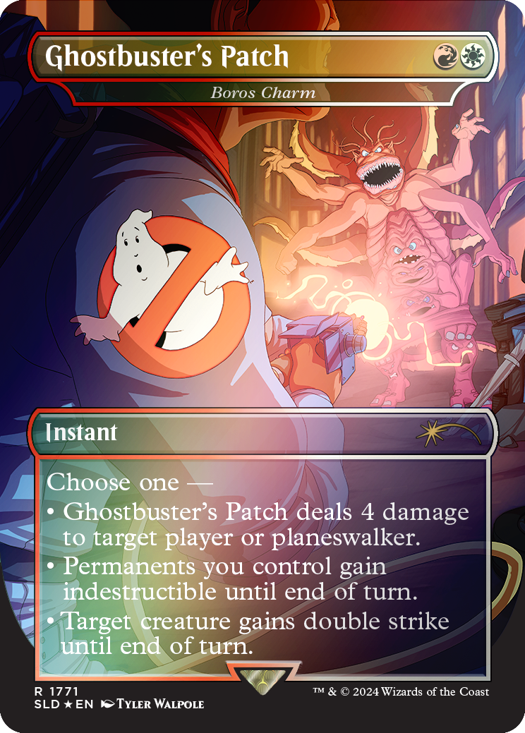 Ghostbuster's Patch - Boros Charm (Rainbow Foil) [Secret Lair Drop Series] | Card Citadel