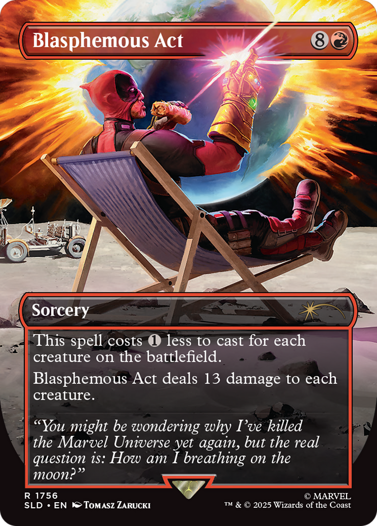 Blasphemous Act (1756) (Rainbow Foil) [Secret Lair Drop Series] | Card Citadel