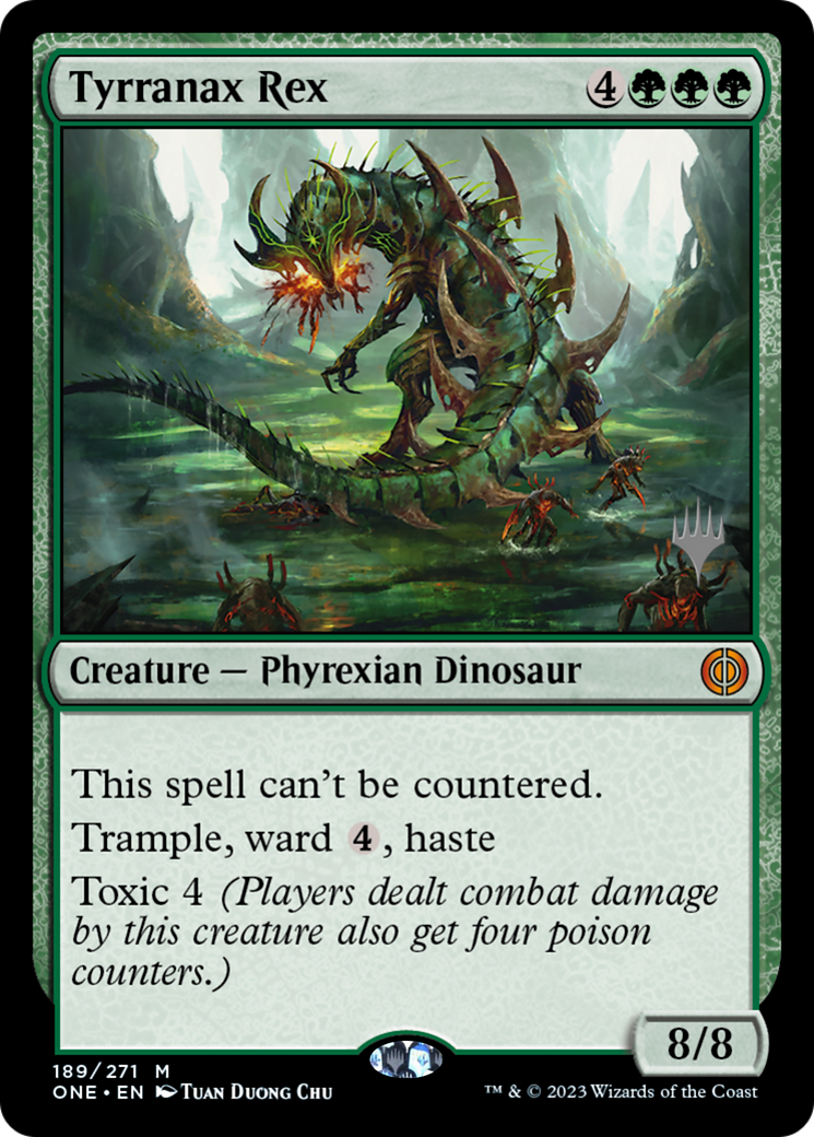 Tyrranax Rex (Promo Pack) [Phyrexia: All Will Be One Promos] | Card Citadel