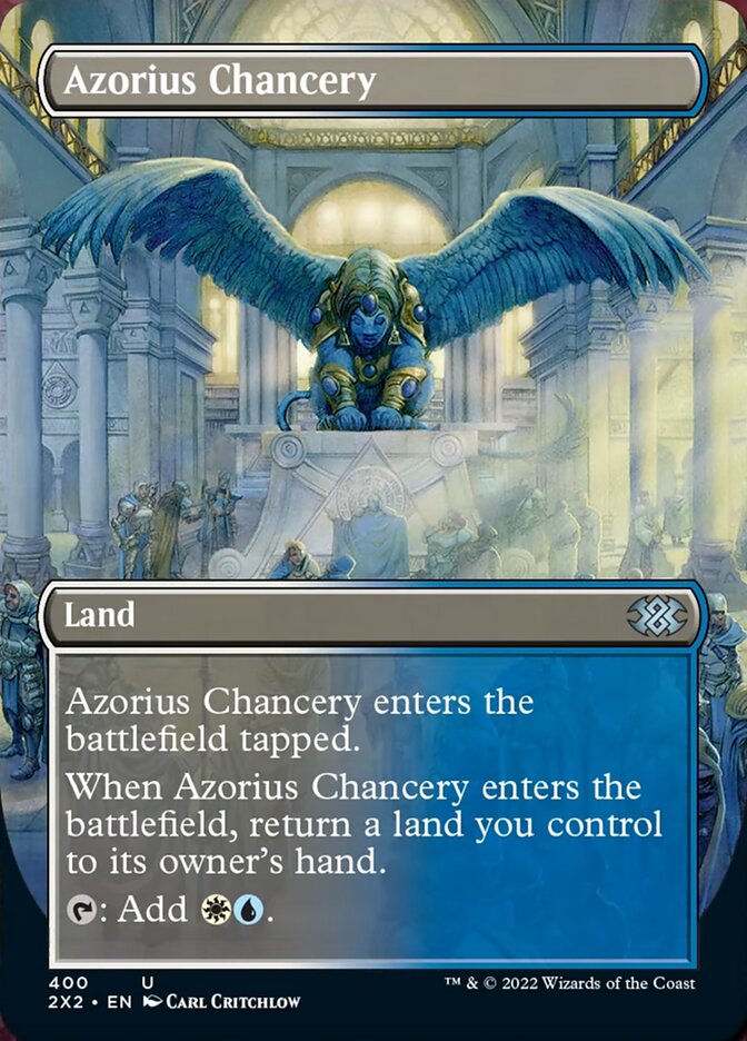 Azorius Chancery (Borderless Alternate Art) [Double Masters 2022] | Card Citadel