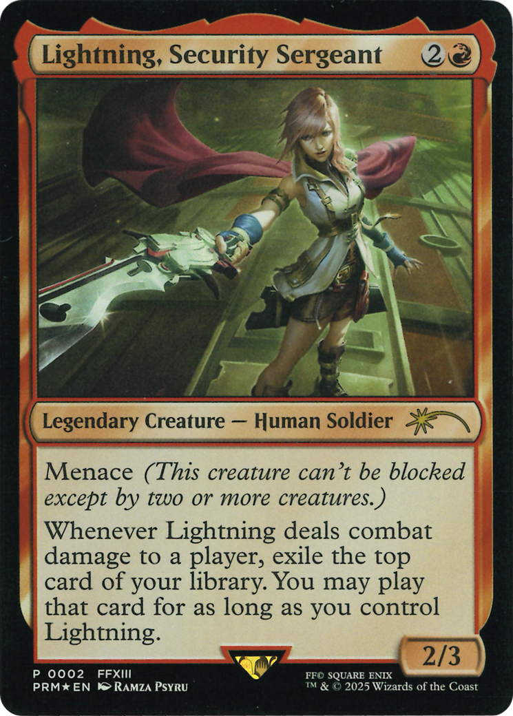 Lightning, Security Sergeant (Costco Bundle) [FINAL FANTASY Promos] | Card Citadel