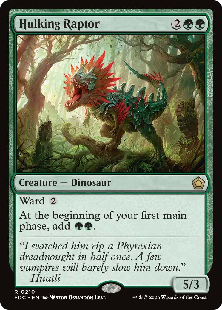 Hulking Raptor [Foundations Commander] | Card Citadel