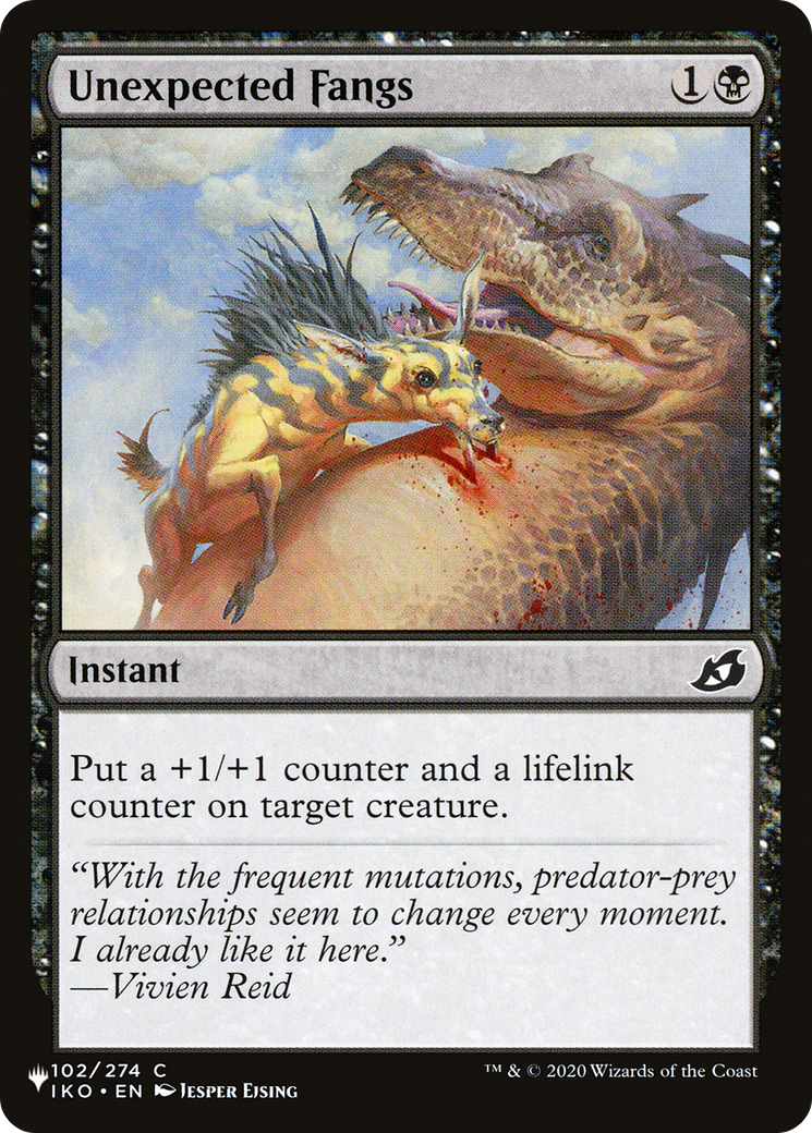 Unexpected Fangs [The List Reprints] | Card Citadel