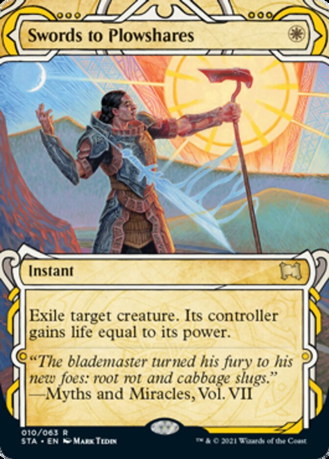 Swords to Plowshares (Foil Etched) [Strixhaven: Mystical Archive] | Card Citadel