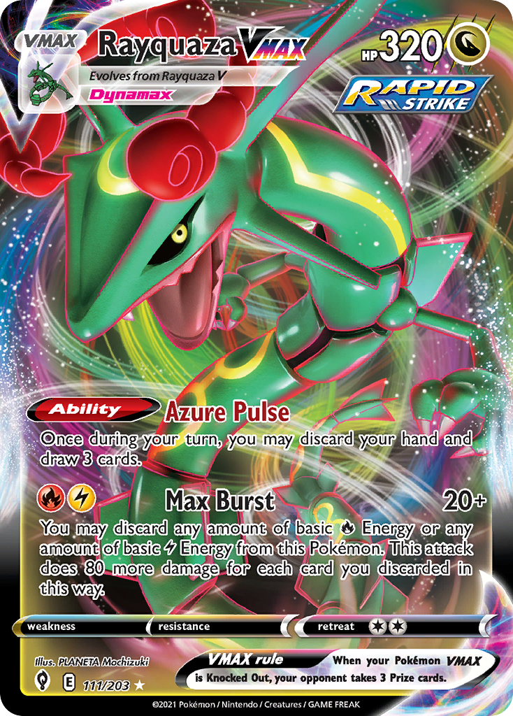 Rayquaza VMAX (111/203) (Jumbo Card) [Sword & Shield: Evolving Skies] | Card Citadel