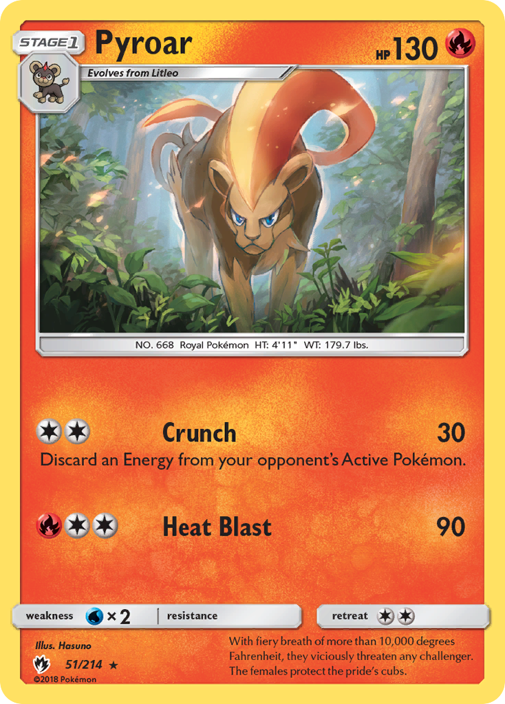Pyroar (51/214) [Sun & Moon: Lost Thunder] | Card Citadel