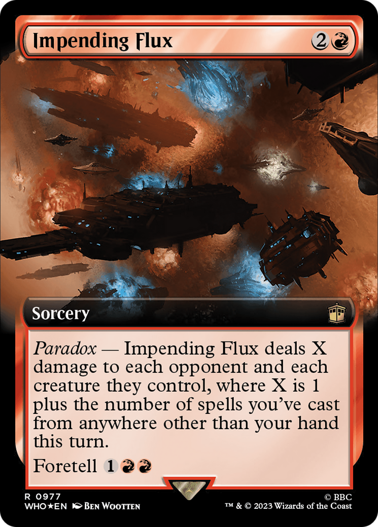 Impending Flux (Extended Art) (Surge Foil) [Doctor Who] | Card Citadel