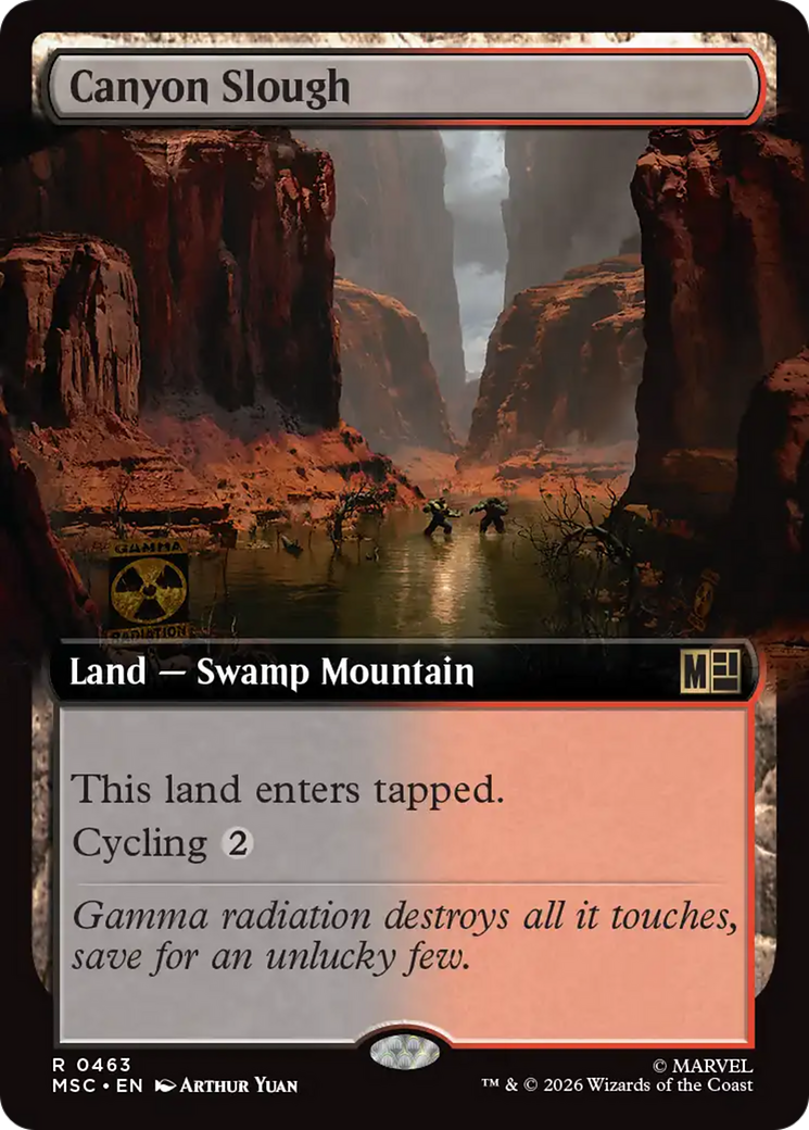 Canyon Slough (Extended Art) [Marvel Super Heroes Commander] | Card Citadel