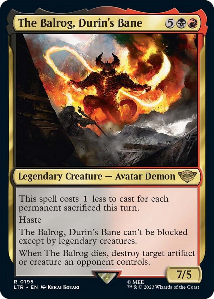 The Balrog, Durin's Bane [The Lord of the Rings: Tales of Middle-Earth] | Card Citadel