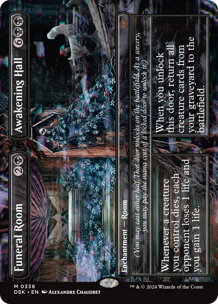 Funeral Room // Awakening Hall (Borderless) [Duskmourn: House of Horror] | Card Citadel