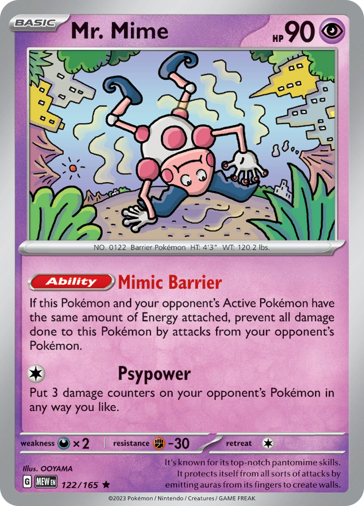 Mr. Mime (122/165) [Scarlet & Violet 151] | Card Citadel